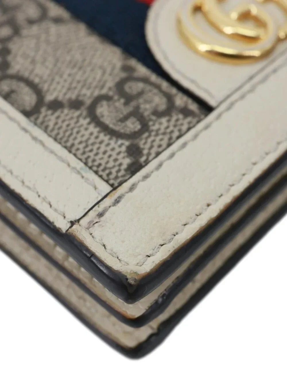 Gucci  Ophidia GG Supreme Canvas Card Case Wallet Beige 523155 - Picture 9 of 15